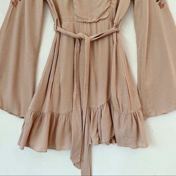 ANGEL BIBA Floral Embellished Fit and Flare Mini Dress Size 8 NWT - Picture 5 of 16